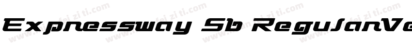 Expressway Sb RegularVersion 4000字体转换